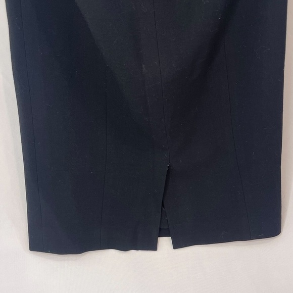VERSACE VTG 90s Women’s Black Pencil Skirt With Slit Size US 4 - Picture 9 of 10